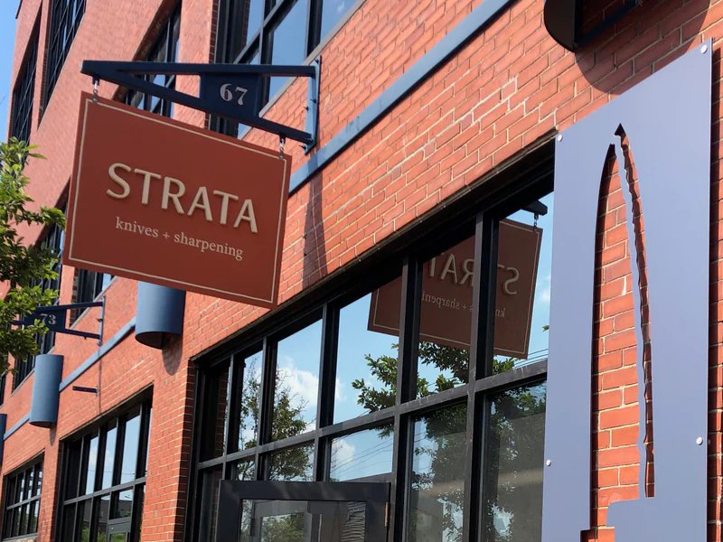 Strata is a knife store in Addison, Maine featuring Chef, Custom, Kitchen knives and knife sharpening.