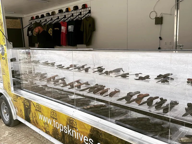 TOPS Knives is a knife store in Corral, Idaho featuring Mac, Carbon steel, Custom knives and knife sharpening.