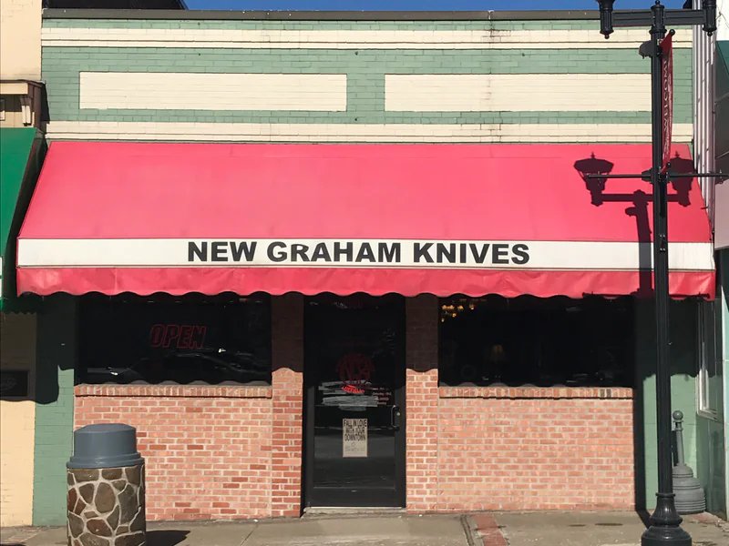 New Graham Knives is a knife store in Amonate, Virginia featuring Kershaw, Spyderco, Custom knives and knife sharpening.