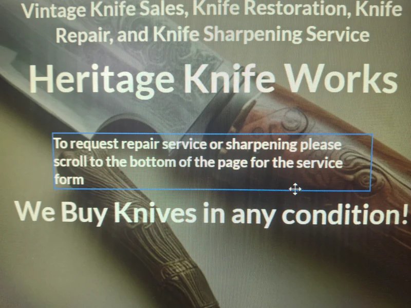 Heritage Knife Works is a knife sharpening store in Advance, Indiana providing blade services.