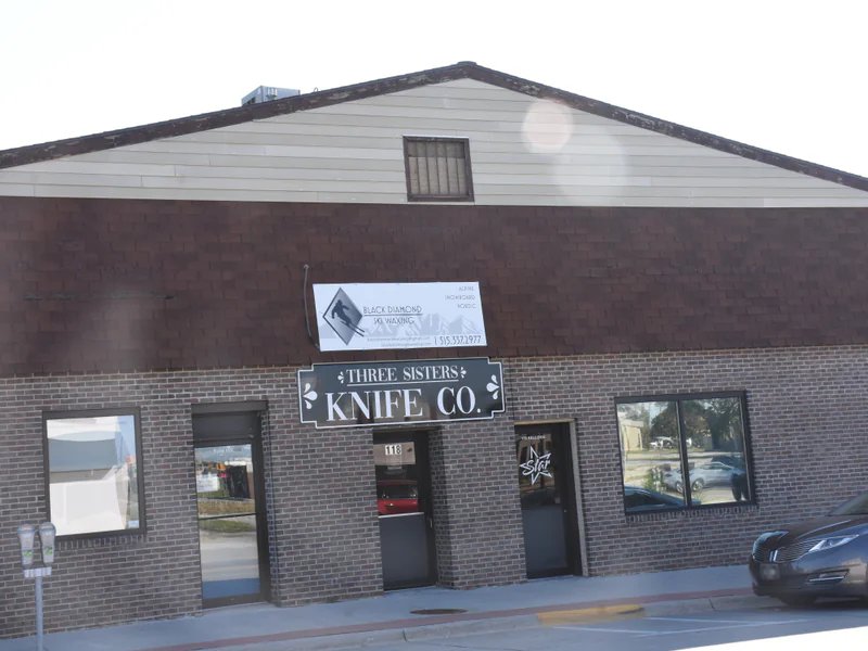 Three Sisters Knife Company is a knife store in Des Moines, Iowa with a wide selection of knives and sharpening.