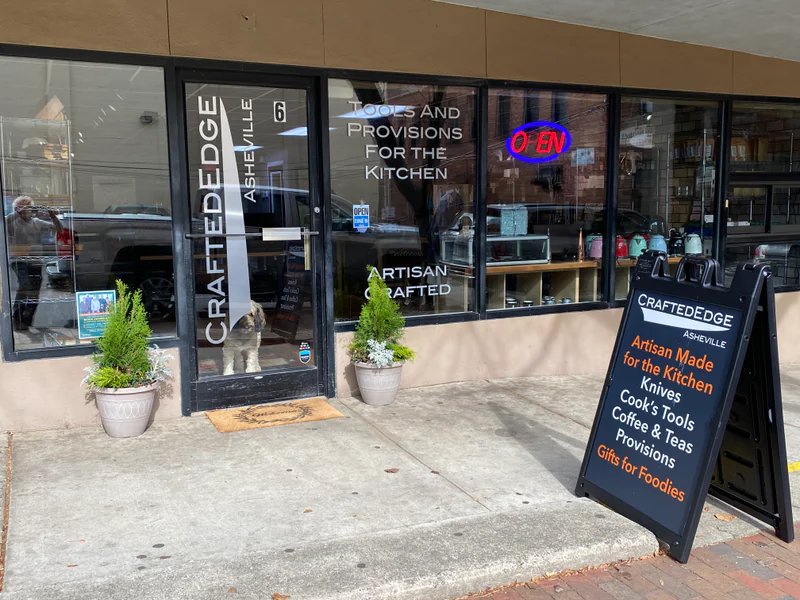 Asheville Crafted Edge is a knife store in Timberlake, North Carolina featuring Kitchen, Benchmade, Custom knives and knife sharpening.