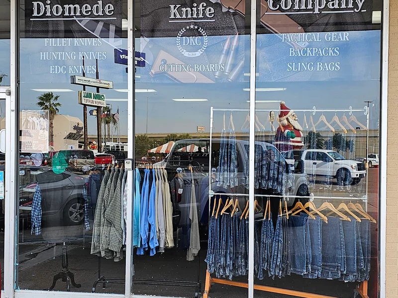 Diomede Knife Company is a knife store in Corpus Christi, Texas with a wide selection of knives.