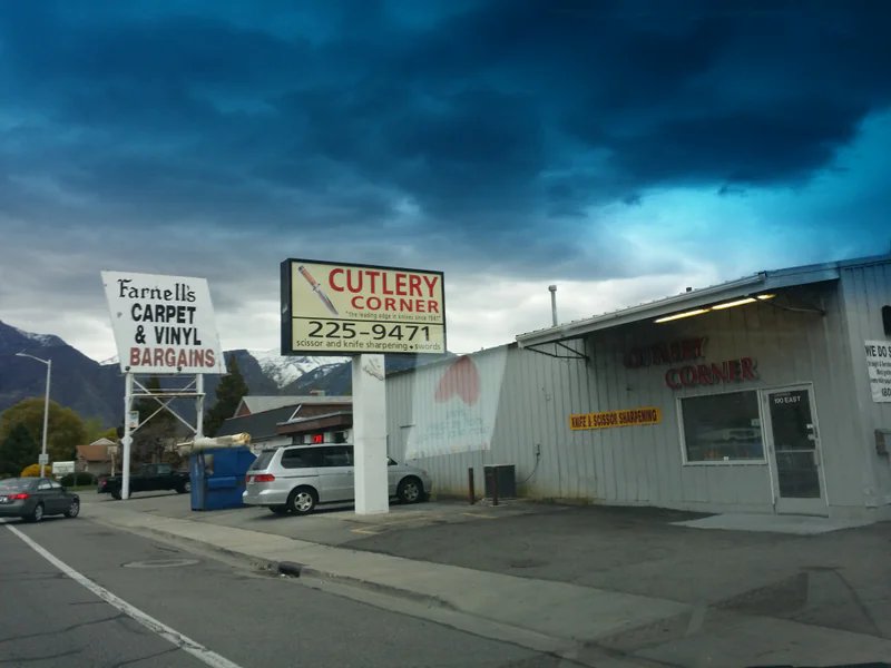 Cutlery Corner is a knife store in Altamont, Utah featuring Kitchen, Pocket, Hunting knives and knife sharpening.
