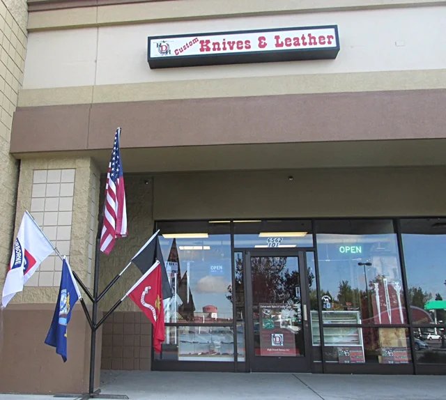 High Desert Horses Custom Knife & Leather Shop is a knife store in Corral, Idaho featuring Custom, Hunting knives.