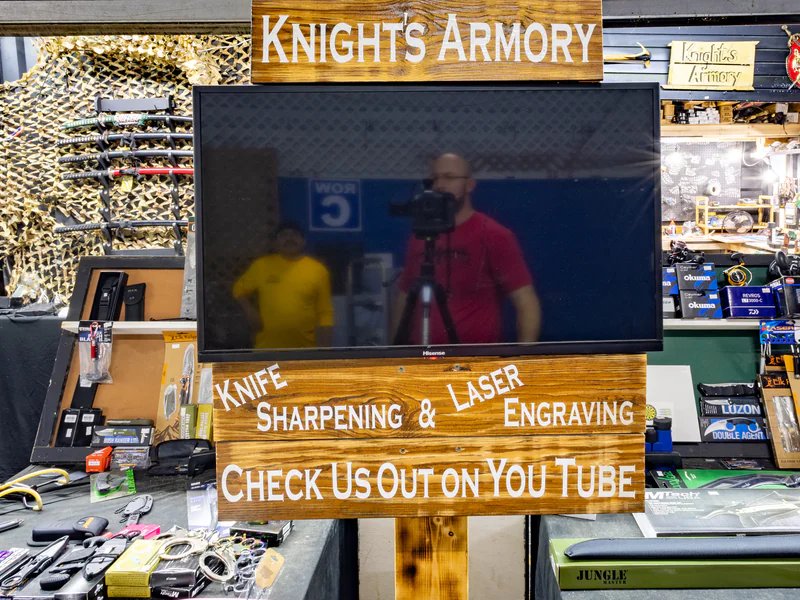 Knight's Armory is a knife store in Jacksonville, Florida with a wide selection of knives and sharpening.