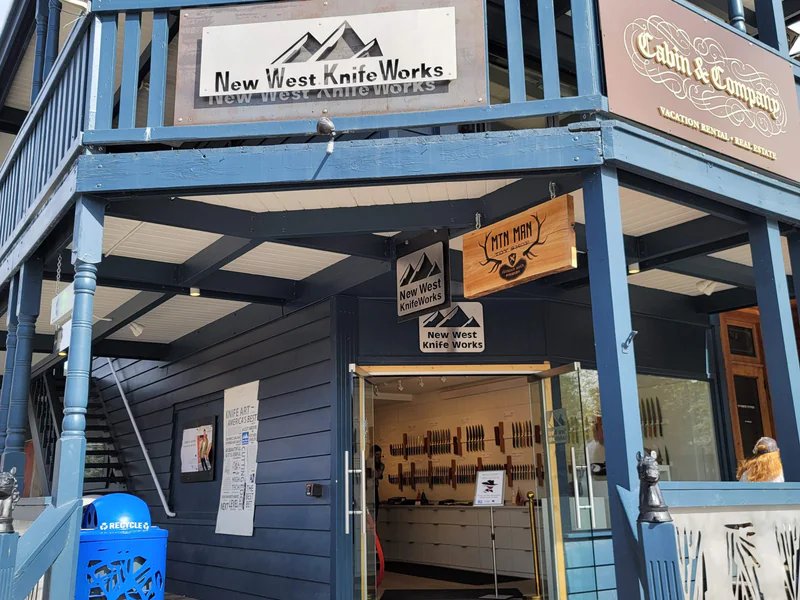 New West KnifeWorks & MTN MAN Toy Shop is a knife store in Wayan, Idaho featuring Custom knives and knife sharpening.