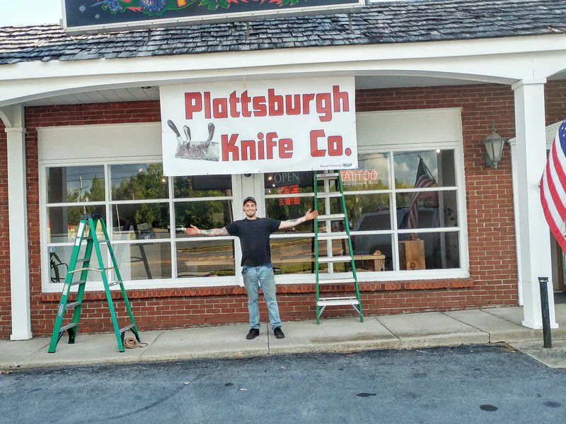 Plattsburgh Knife Co is a knife store in Mineville, New York featuring Custom, Damascus knives.