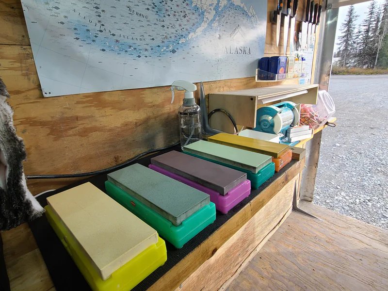Wilson's Proper Edge is a knife sharpening store in Kenai, Alaska providing blade services.