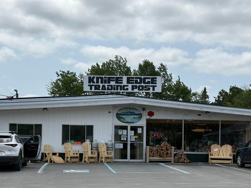 Knife Edge Trading Post is a knife store in Abbot, Maine with a wide selection of knives and sharpening.
