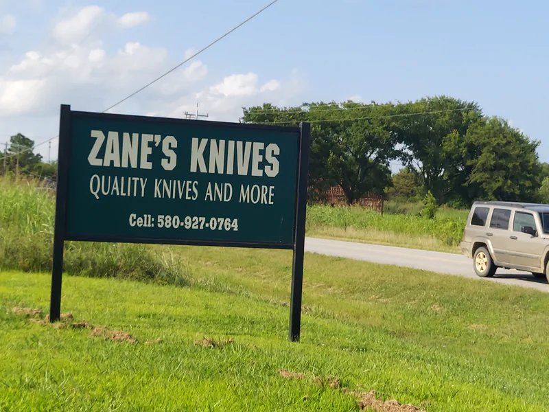 Zane's Knives is a knife store in Gotebo, Oklahoma with a wide selection of knives and sharpening.